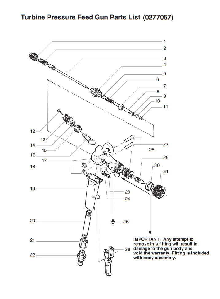 Maxum II Turbine Pressure Feed Gun(0277057)